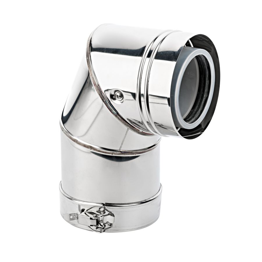 Bocht Outdoor PP 80/125 90° PP/RVS