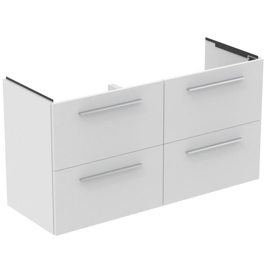 Wastafelmeubel 1200x440x630mm 4 La SC Dubbel Mat Wit I.life A