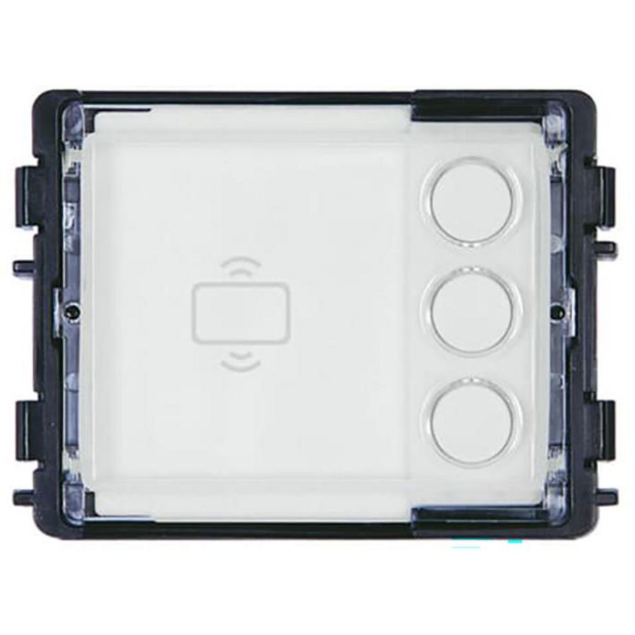 Welcome IP drukknop module 3 toetsen rond met NFC/IC