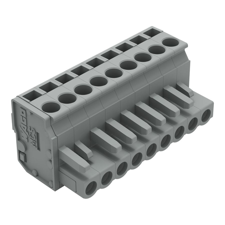 1-draads FE steker HA 2,5mm² grijs 232-209/026-000 VVE=50