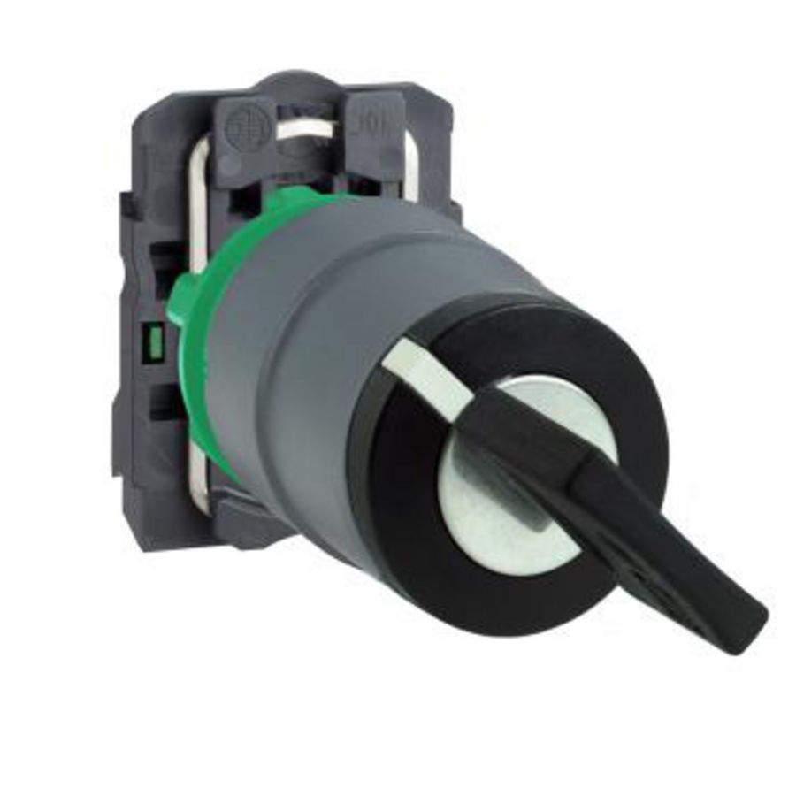 selector switch key 455 2 pos stay put key release cp grey