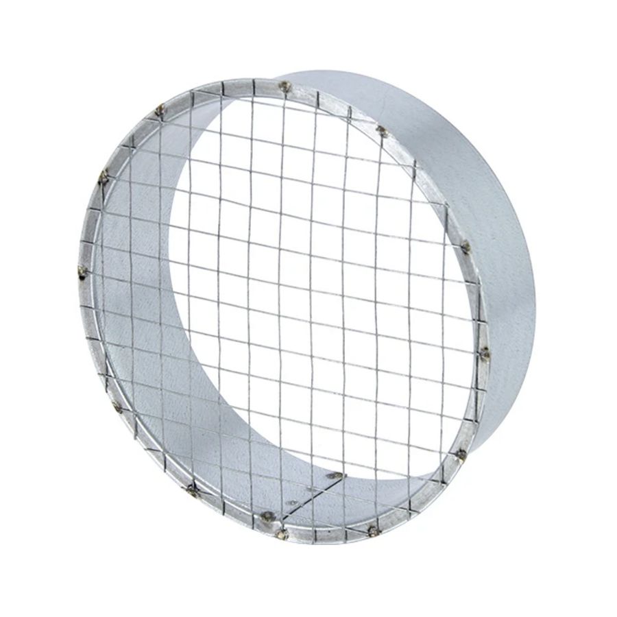 Buisrooster Ø125mm+gaas voor spiraalbuis