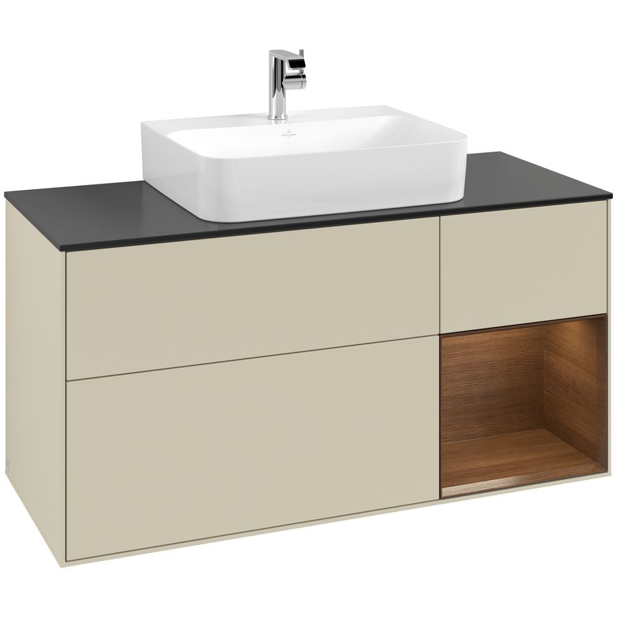 Wastafelonderkast Finion 1200x603x501mm S.Grey Matt Lacquer G172GNHJ