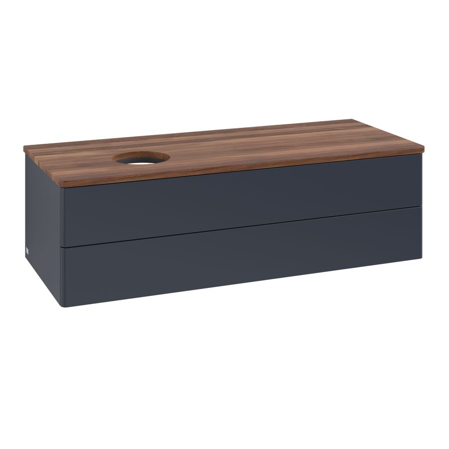 Wastafelonderkast Antao 1200x360x500mm Mid.Blue Matt Lacquer K22012HG