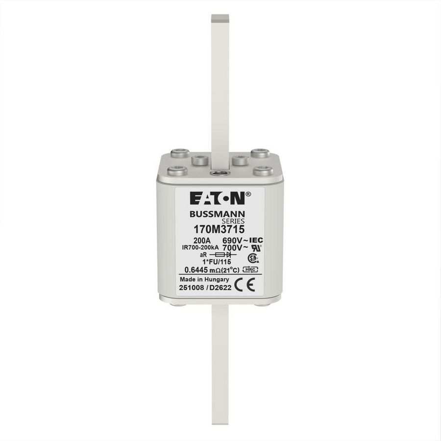 Zekering h. snelheid 200A AC 690V 200kA compact 1 45x VVE=2