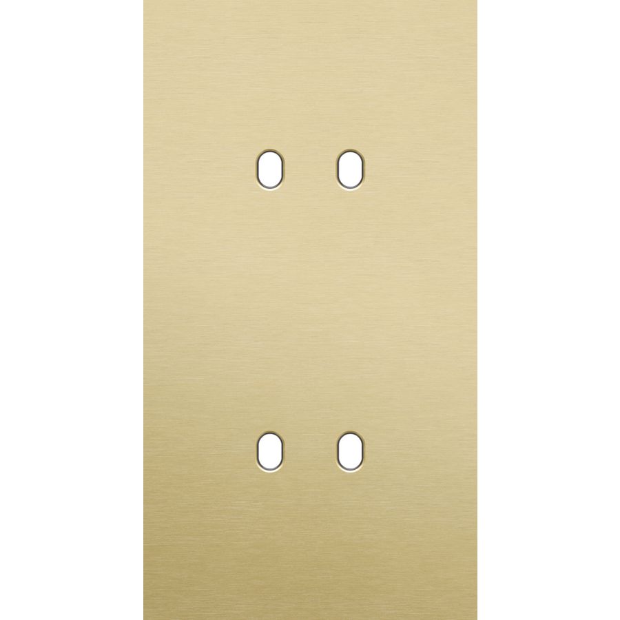 Tweevoudige afdekpl. verticaal 71mm centerafstand tweevoudig