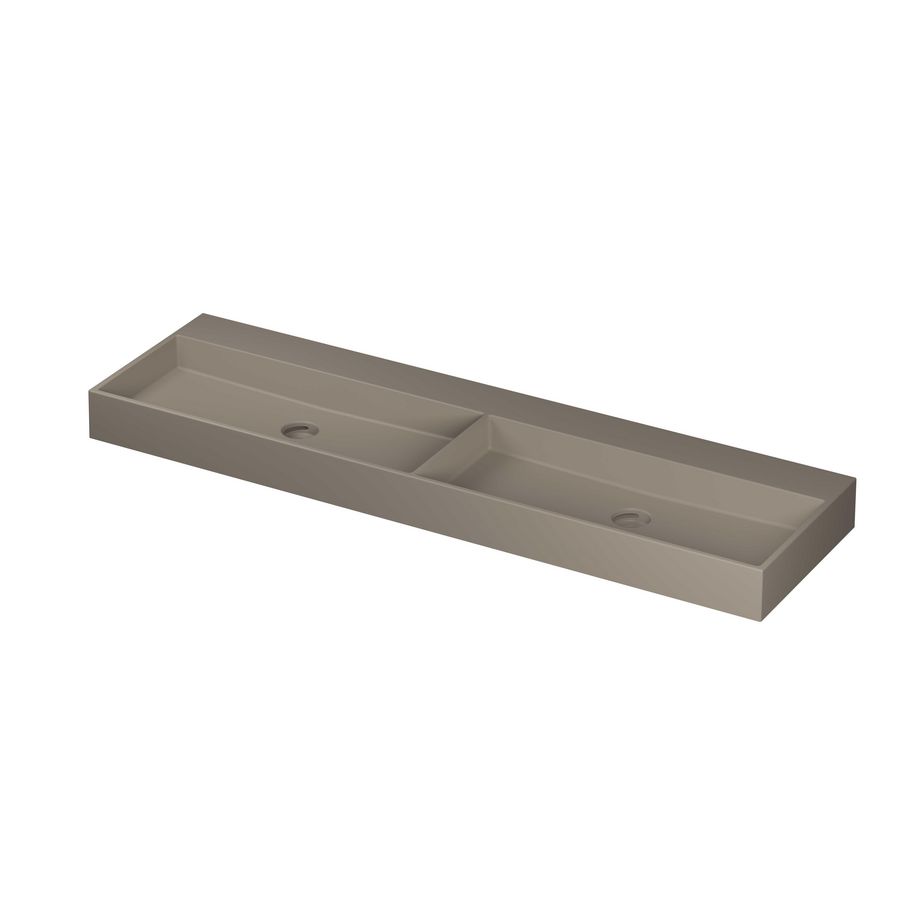 Wastafel porselein dub zonder kraangat 1600x450x110 Mat basento United INK
