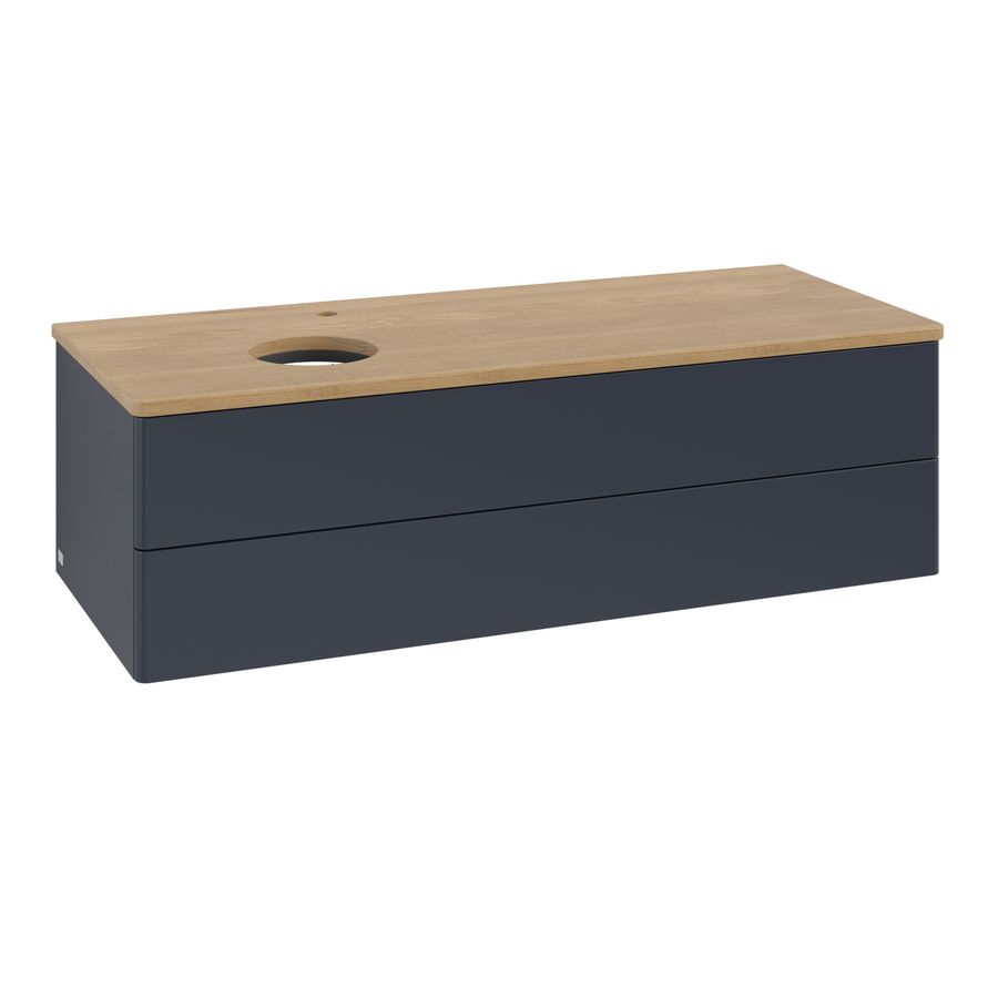 Wastafelonderkast Antao 1200x360x500mm Mid.Blue Matt Lacquer K22051HG