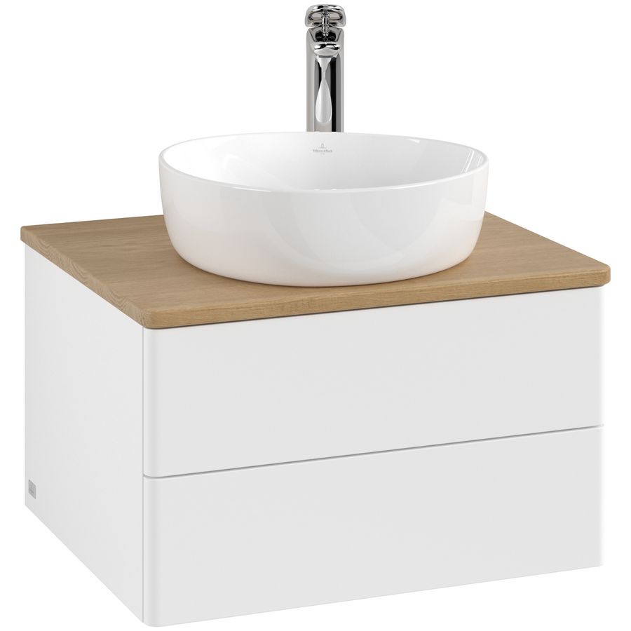 Wastafelonderkast Antao 600x360x500mm White Matt Lacquer K18051MT