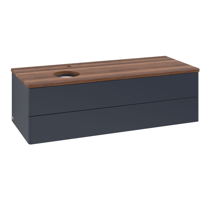 Wastafelonderkast Antao 1200x360x500mm Mid.Blue Matt Lacquer K22052HG