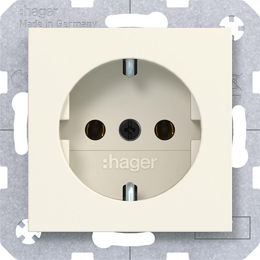 SCHUKO-wandcontactdoos schroef lift klemmen A.x/C.x shell mat
