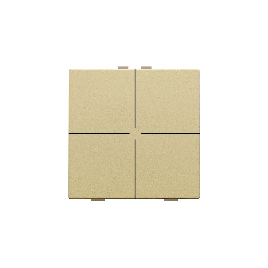 4-voudig drukknop Home Control gold coated
