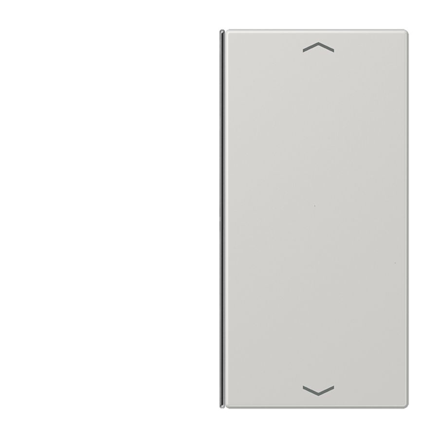 Tastafdekking 2-voudig pijl compleet LS L.grijs KNX