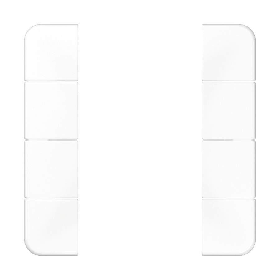 Tastafdekking compleet 4-voudig CD500 alpin wit KNX