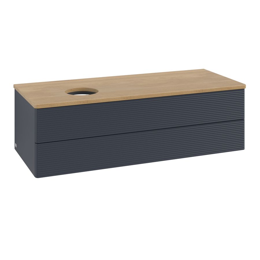 Wastafelonderkast Antao 1200x360x500mm Mid.Blue Matt Lacquer K22111HG