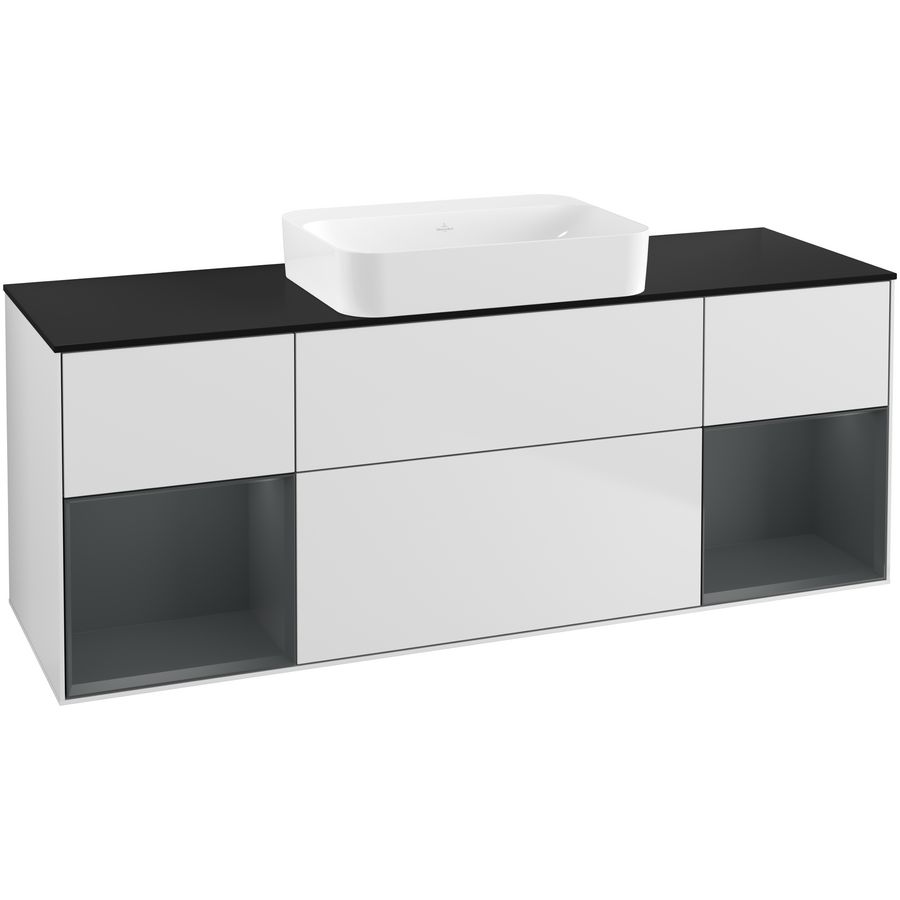 Wastafelonderkast Finion 1600x603x501mm White Matt Lacquer G742HGMT