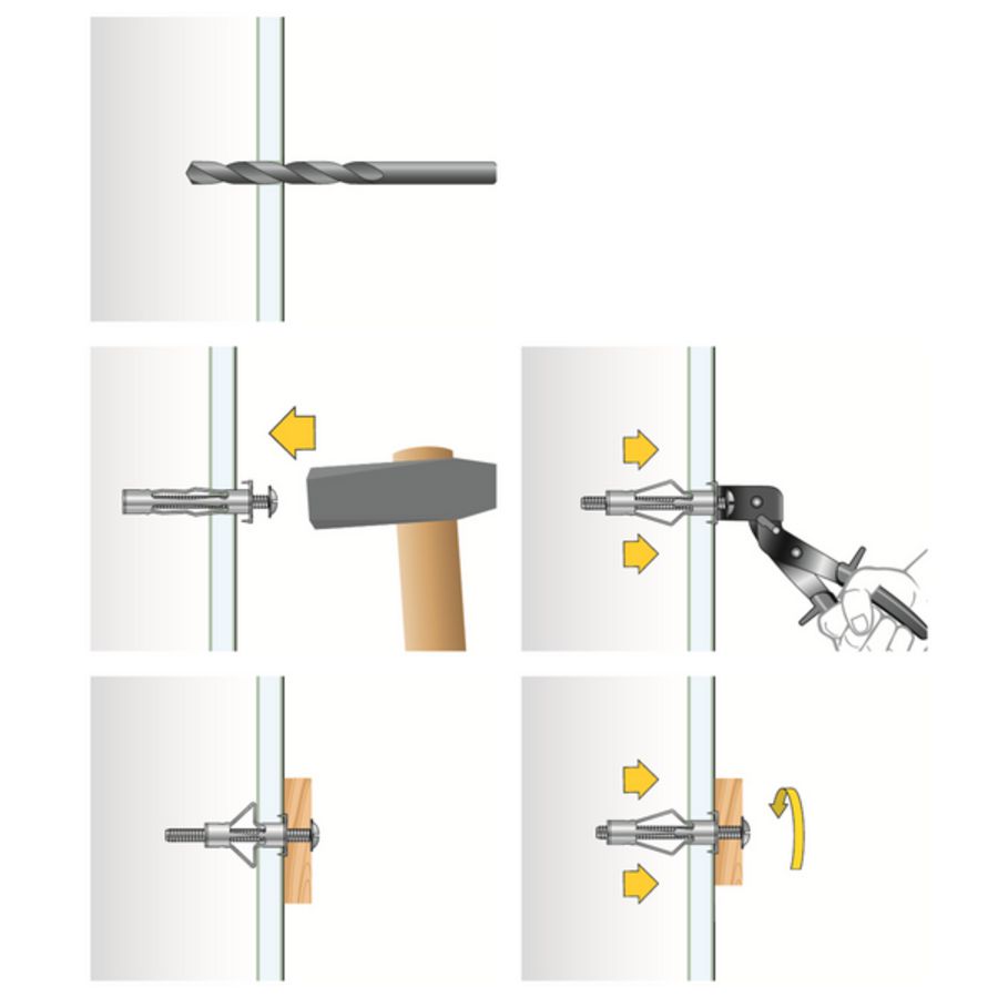 Hollewandplug elektrolytisch verzinkt 5/45 VVE=25