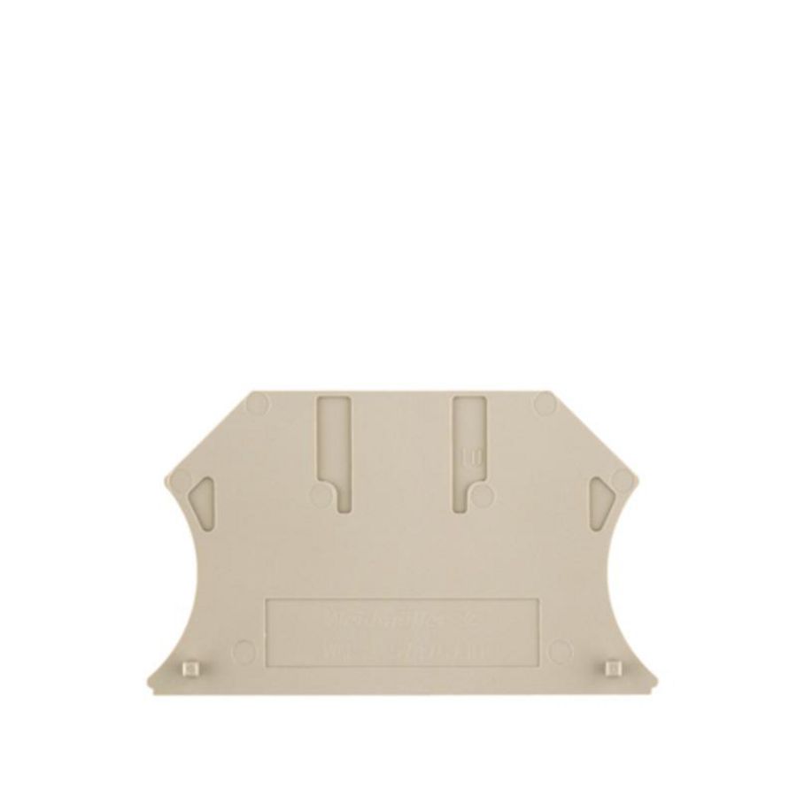 Afsluit- eindplaat d.beige h:81.45mm b:1.5mm V- VVE=50