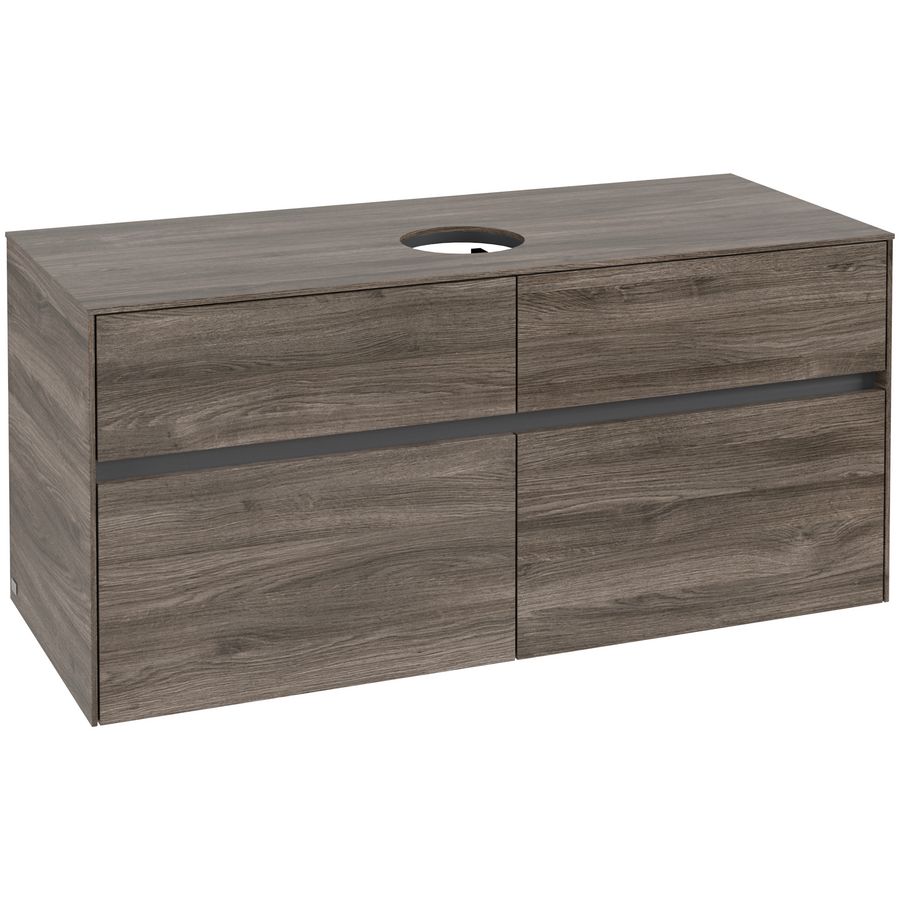 Wastafelonderkast Collaro 1200x548x500mm Stone Oak C04100RK
