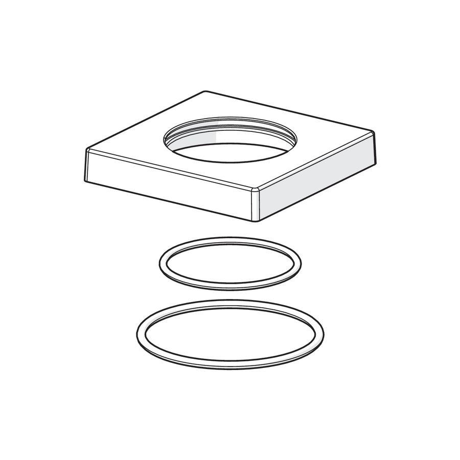 Rozet 75x75 mm compleet comp 59914209