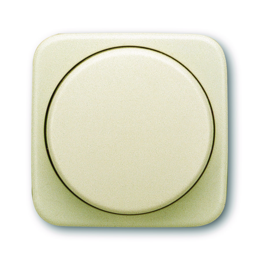 Centraalplaat + knop voor draaidimmer SI creme