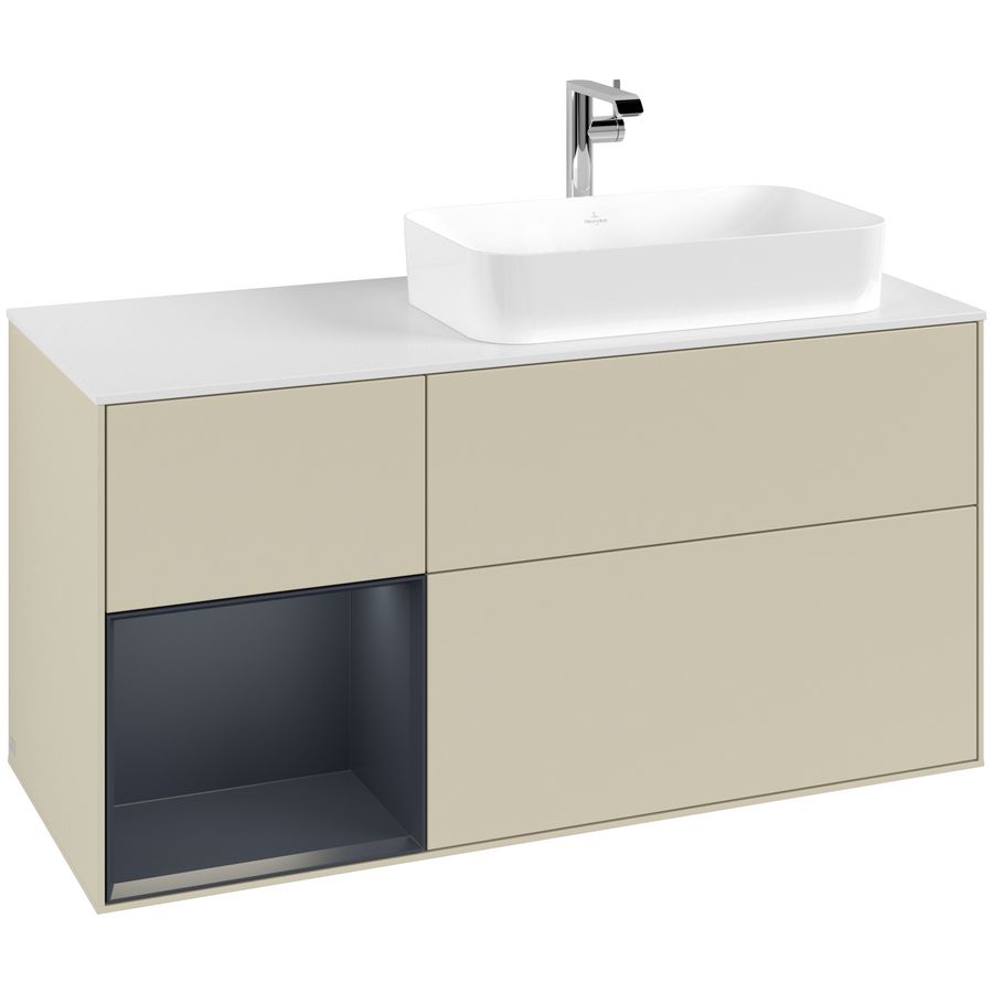 Wastafelonderkast Finion 1200x603x501mm S.Grey Matt Lacquer G271HGHJ