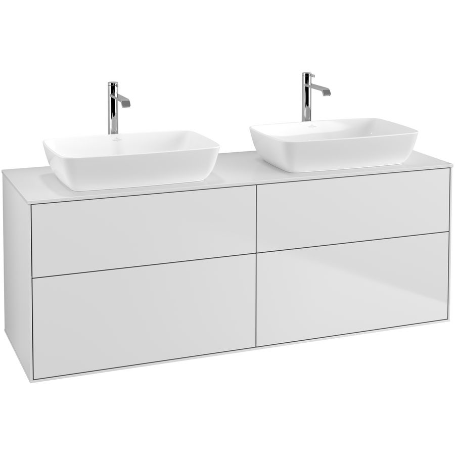Wastafelonderkast Finion 1600x603x501mm White Matt Lacquer G84100MT