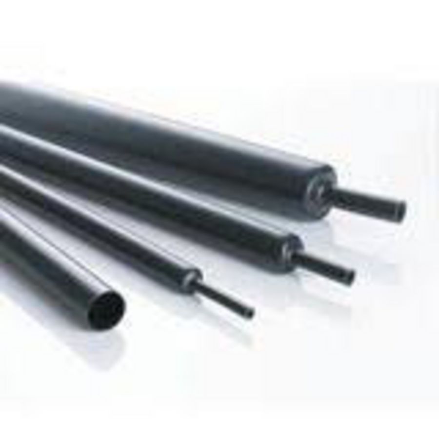 Krimpbuis 12mm naar 3mm zwart  1mtr.
