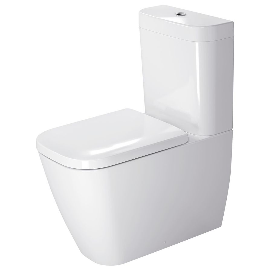 HAPPY D.2 #213409 staand closet tbv duoblok 630mm wit diepspoel gesloten voor stortbak 4,5ltr. PK./AO. (vario) (excl. zitting / reservoir)