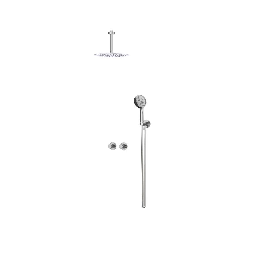 Afbouwdeel regendouche IVY combiset Nexus 3 inbouwthermostaat chroom CSN3EXCRBCBA excl. inbouwbox