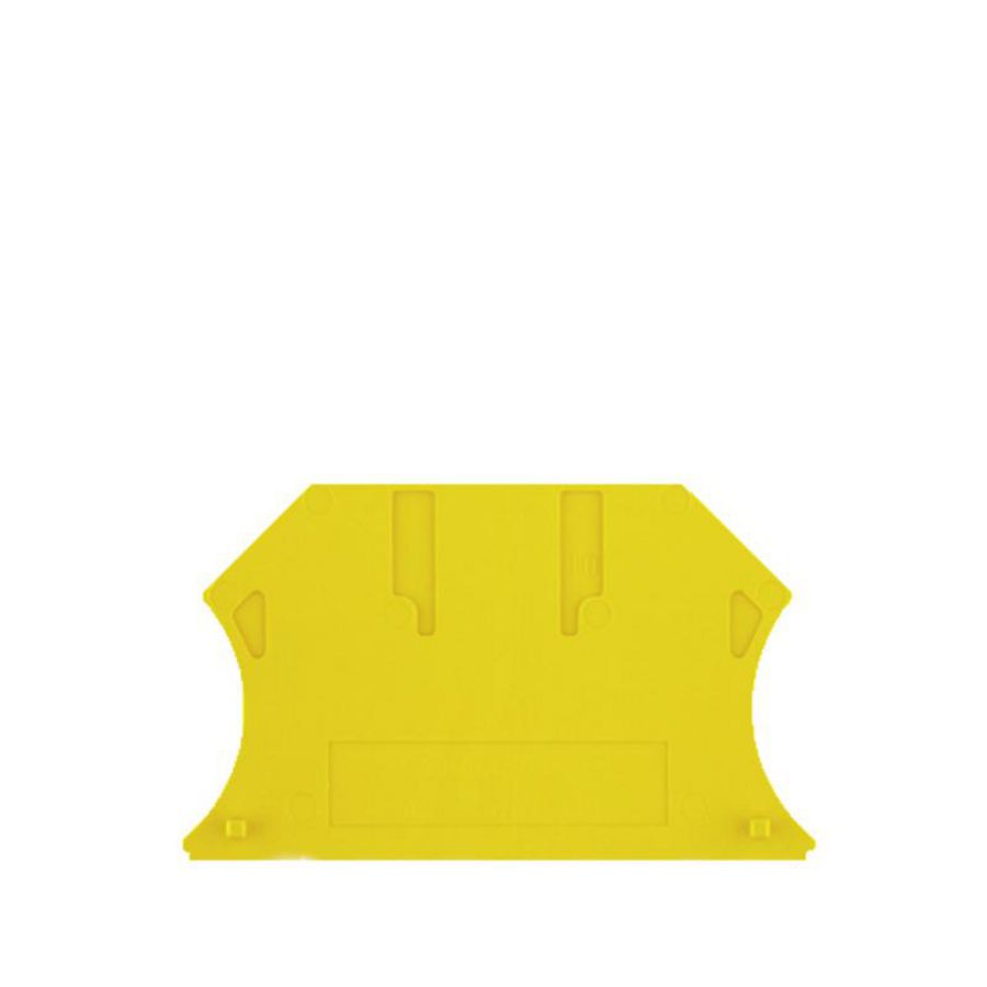 Afsluit- eindplaat geel h:56mm b:1.5mm V-0 Wemi VVE=50