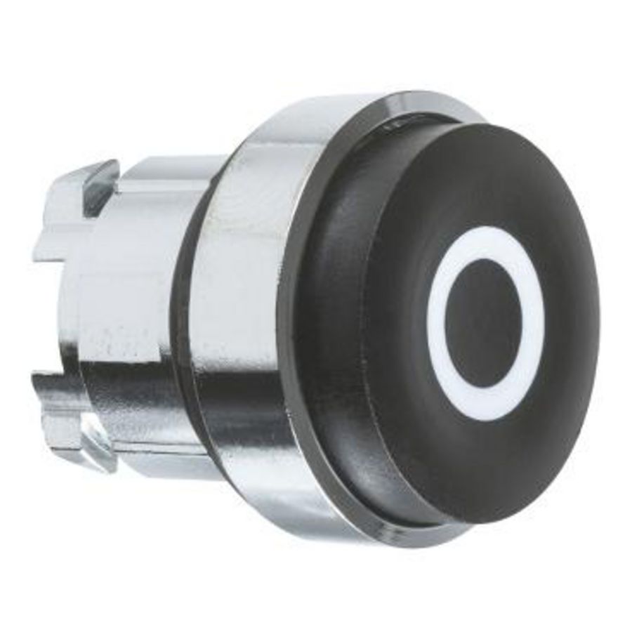 Drukknop Ø22mm Zwart O