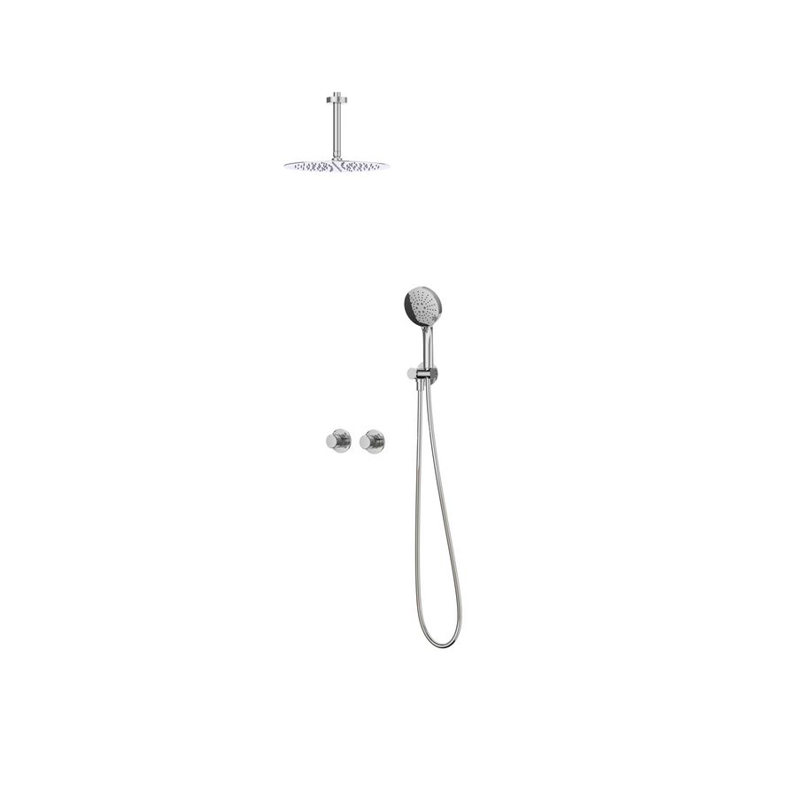 Afbouwdeel regendouche IVY combiset Nexus 3 inbouwthermostaat chroom CSN3EXCRBCBC excl. inbouwbox