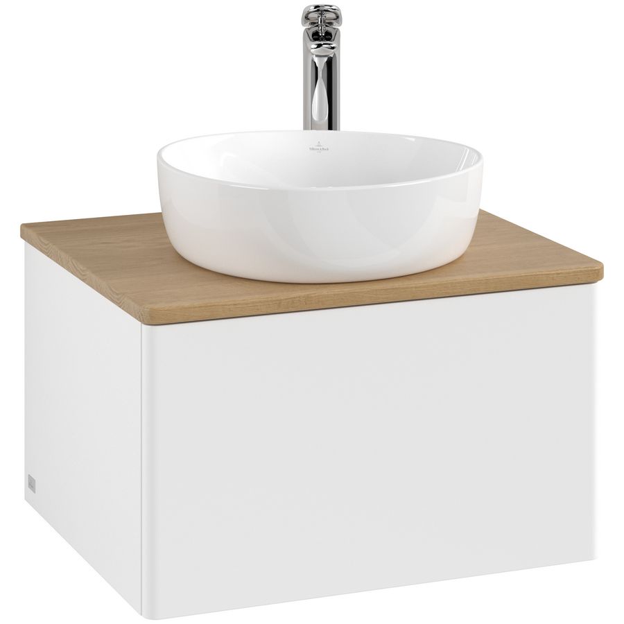 Wastafelonderkast Antao 600x360x500mm White Matt Lacquer K29051MT