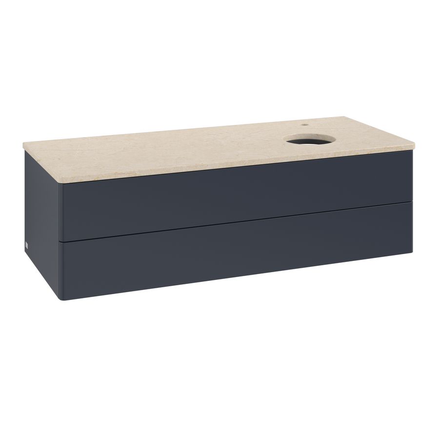 Wastafelonderkast Antao 1200x360x500mm Mid.Blue Matt Lacquer K23053HG
