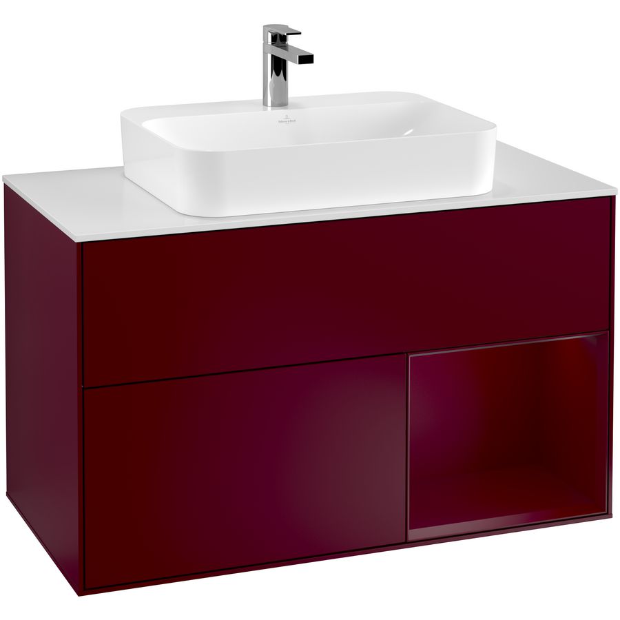 Wastafelonderkast Finion 1000x603x501mm Peony Matt Lacquer G371HBHB
