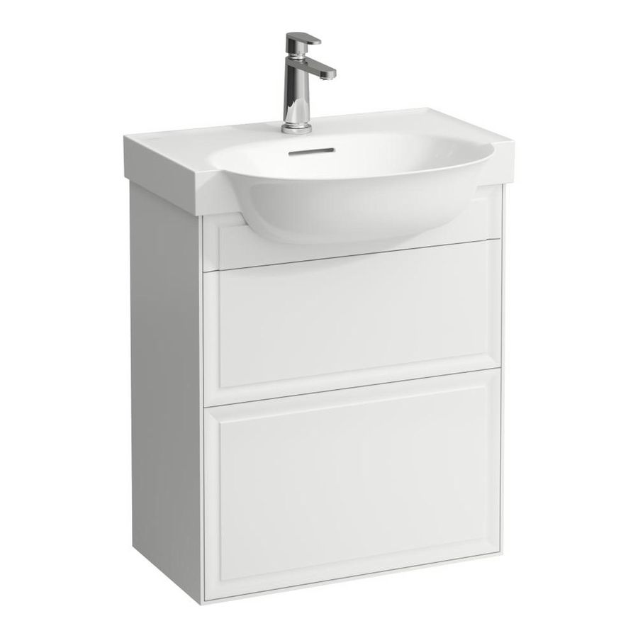 Wastafel Onderkast H813853 2 Laden H670/W580/D320Mm Blan