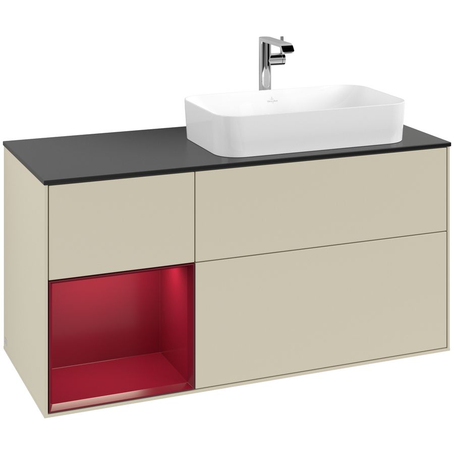 Wastafelonderkast Finion 1200x603x501mm S.Grey Matt Lacquer G272HBHJ