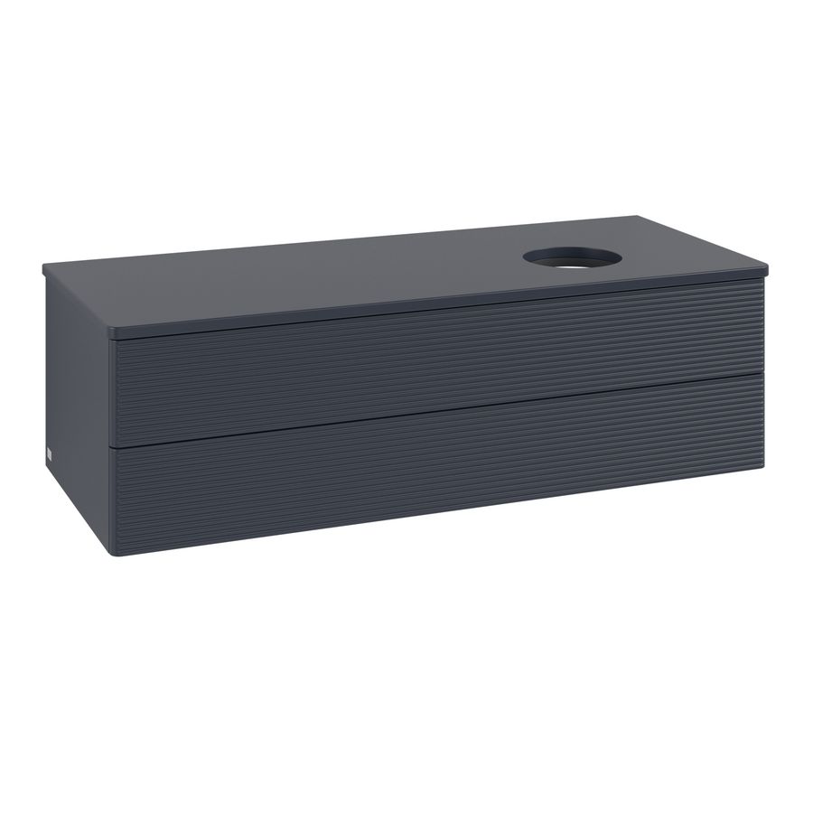 Wastafelonderkast Antao 1200x360x500mm Mid.Blue Matt Lacquer K23110HG