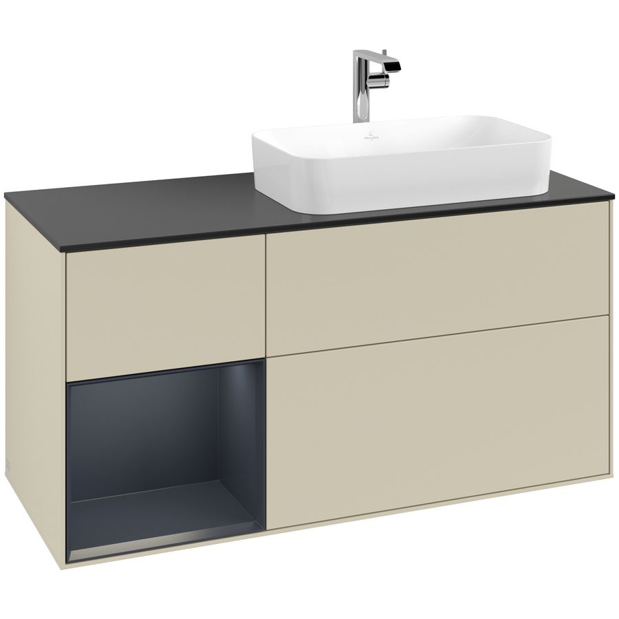 Wastafelonderkast Finion 1200x603x501mm S.Grey Matt Lacquer G272HGHJ