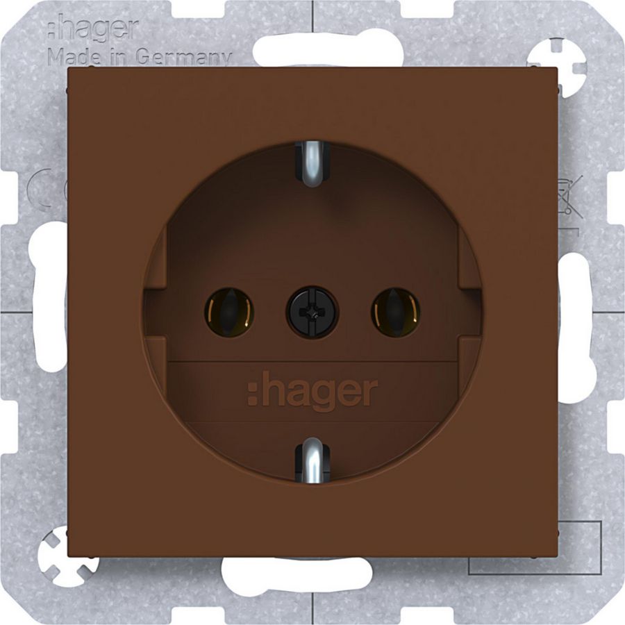 SCHUKO-wandcontactdoos schroef lift klemmen A.x/C.x turf mat