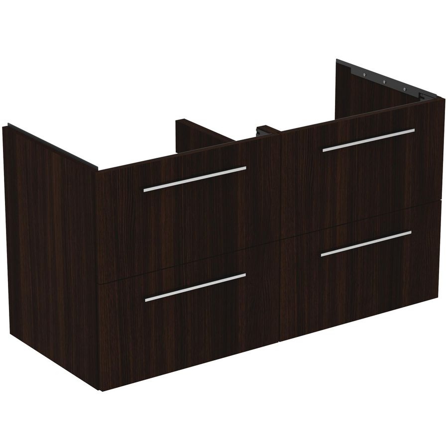 Wastafelmeubel I.LIFE-B 120cm 4x la coffee donker eiken
