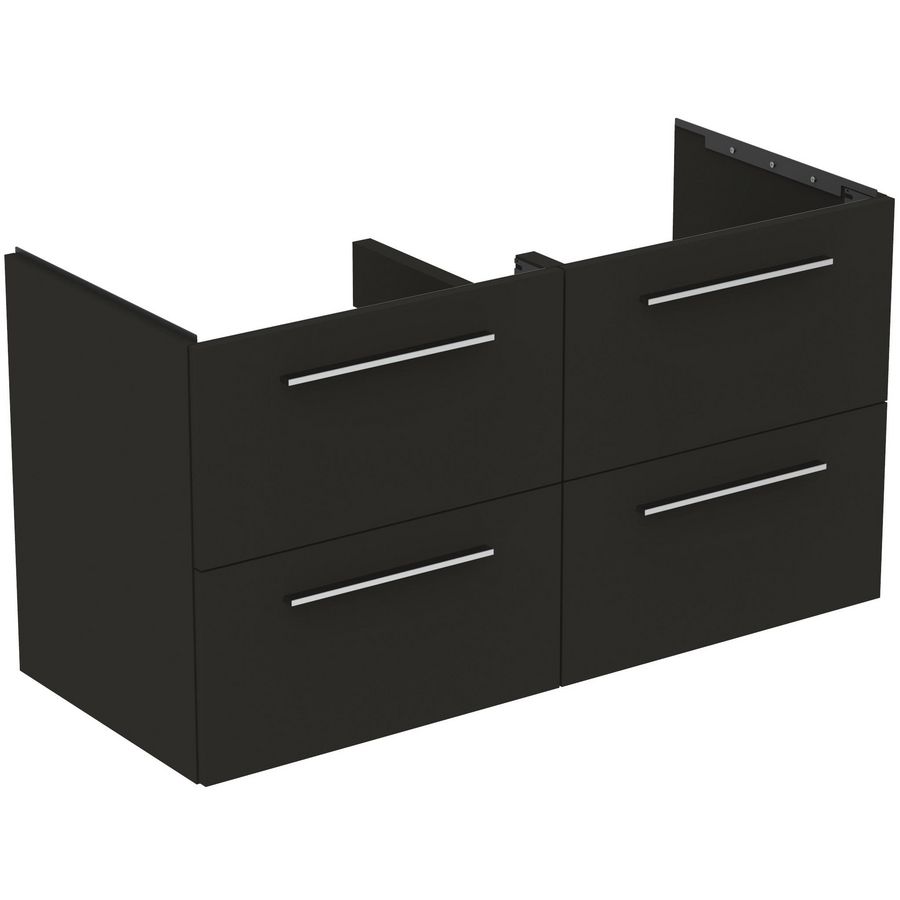 Wastafelmeubel I.LIFE-B 120cm 4x la mat carbon donkergrijs