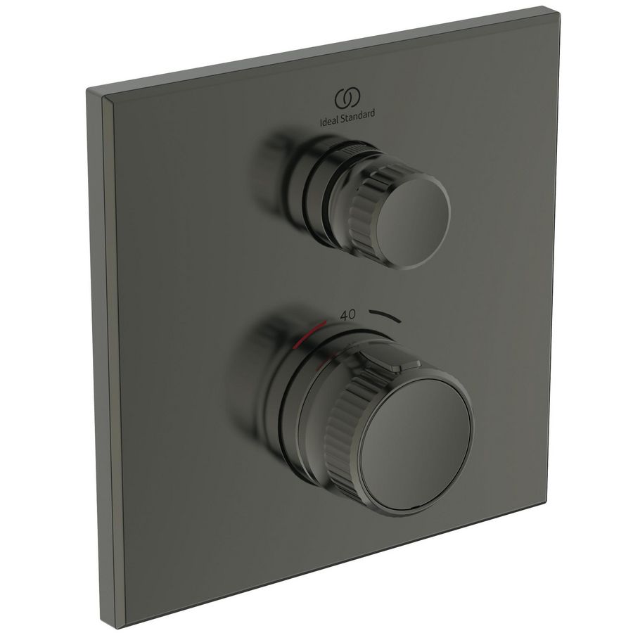 navigo douchetherm 1 functie vierkant opb.deel magnetic grey (grijs) A73