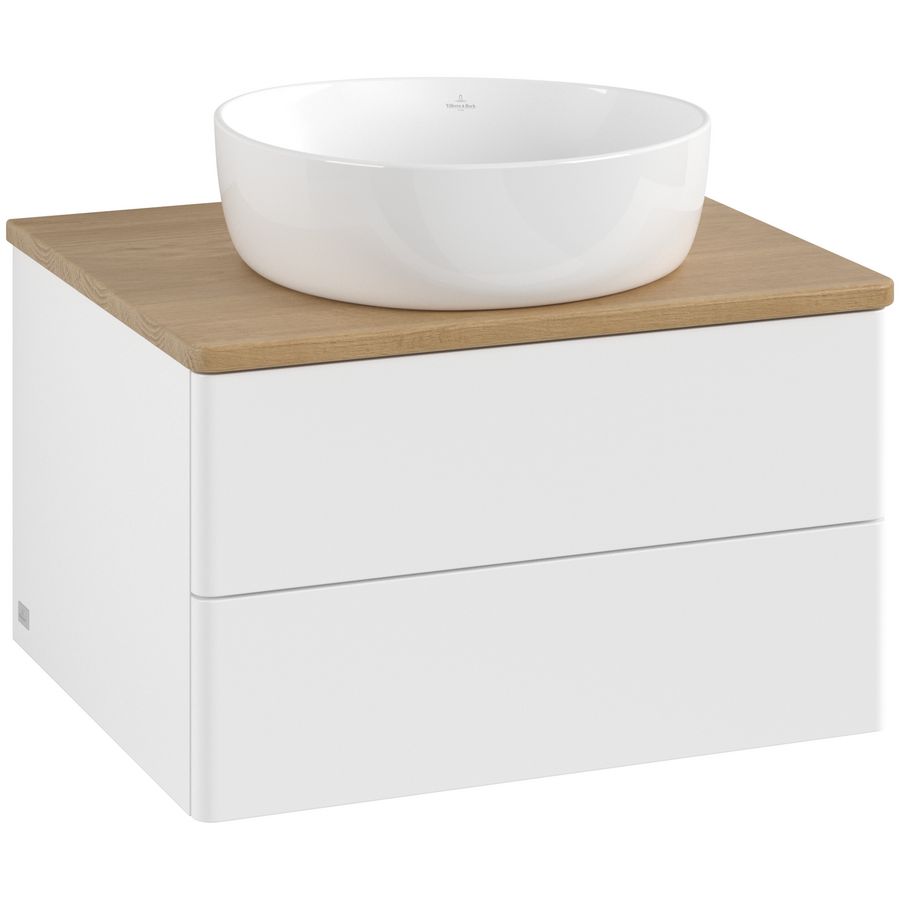 Wastafelonderkast Antao 600x360x500mm White Matt Lacquer L18011MT