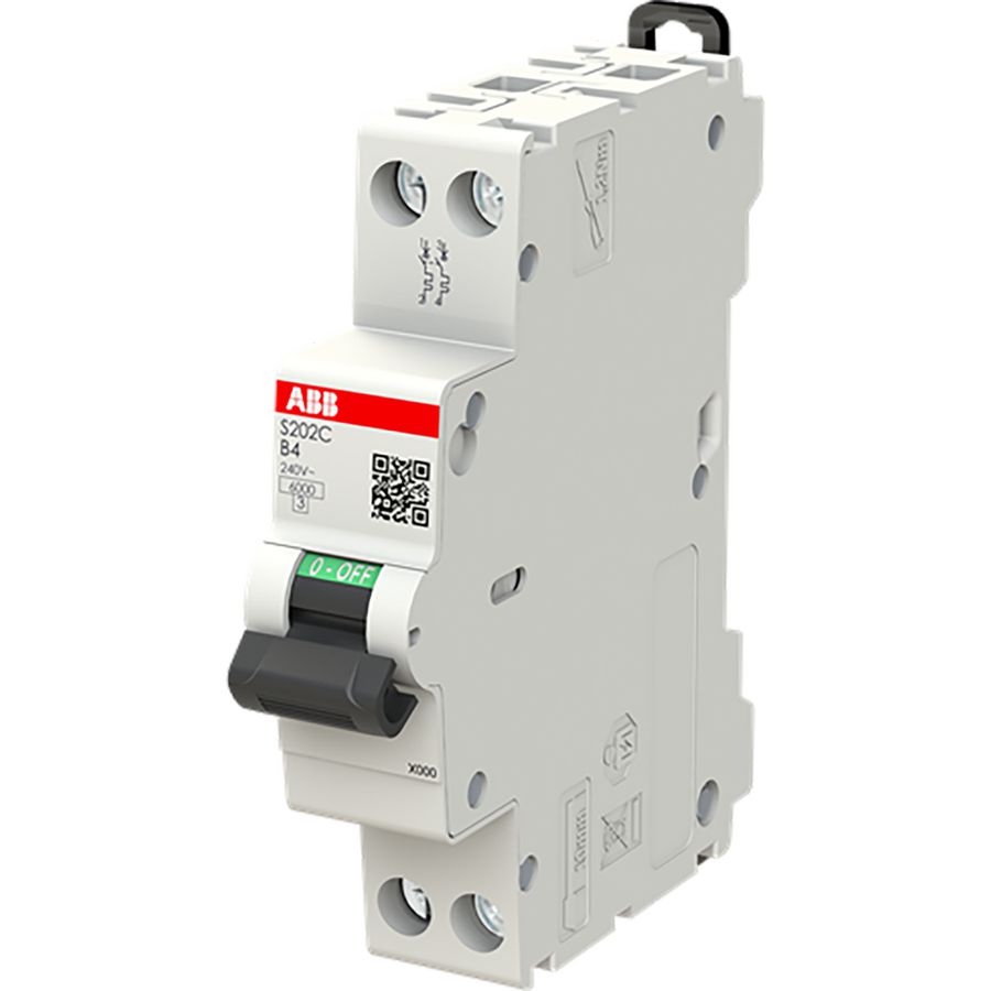 S202C-B4 Compacte S200C 2P 4A Curve B 6kA