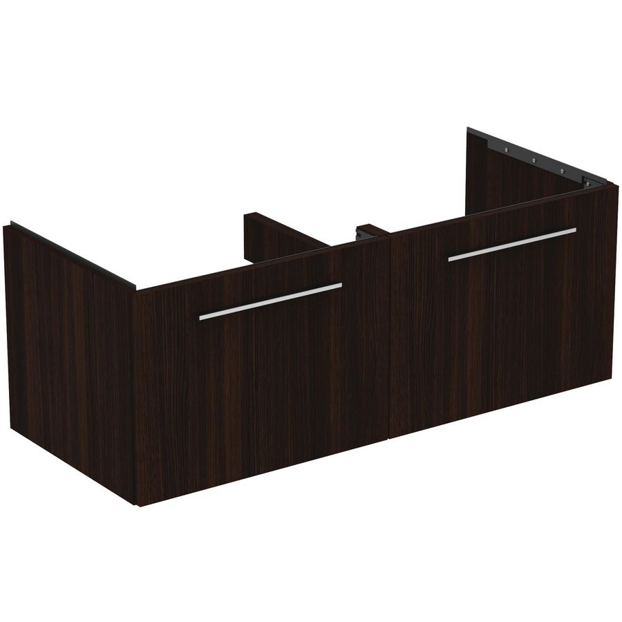 Wastafelmeubel I.LIFE-B 120cm 2x la coffee donker eiken
