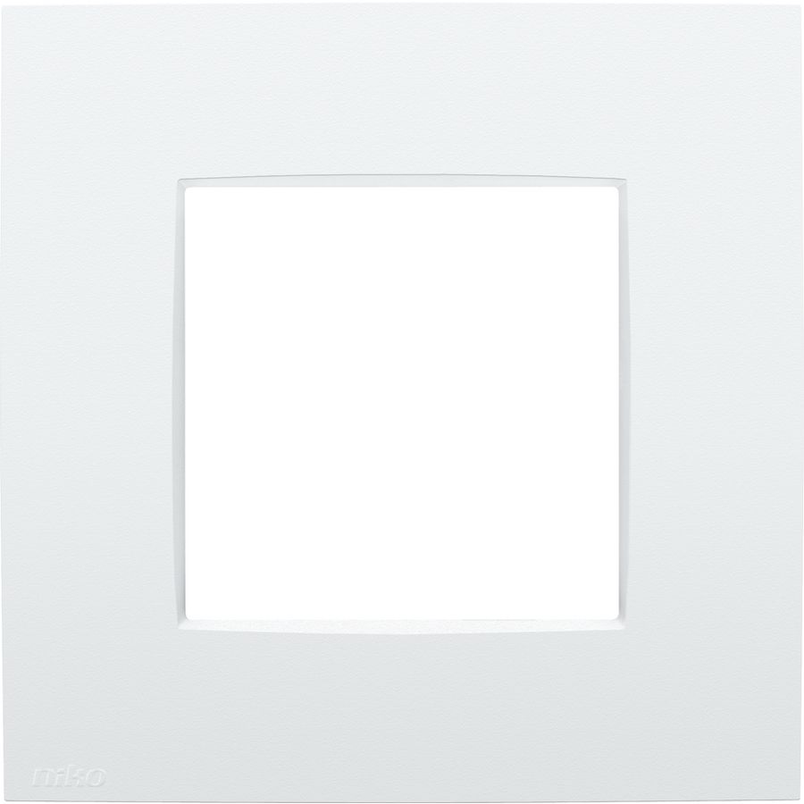 Enkelvoudige afdekplaat Niko Intense lunar white coated