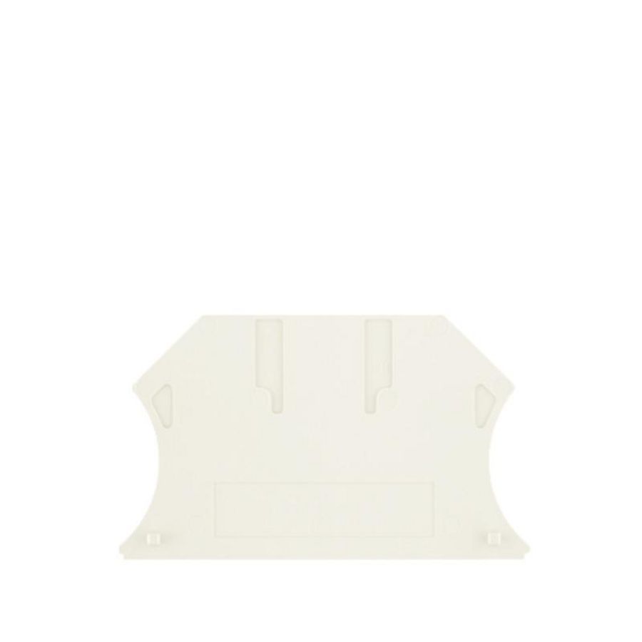 Afsluit- eindplaat wit h:56mm b:1.5mm V-0 Wemid VVE=50