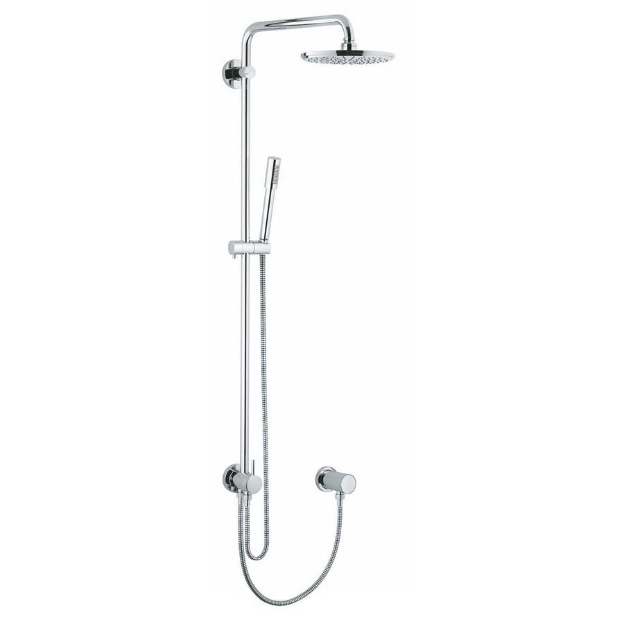 Rainshower modern douchesysteem chroom excl. kraan incl. hoofd-/handd.